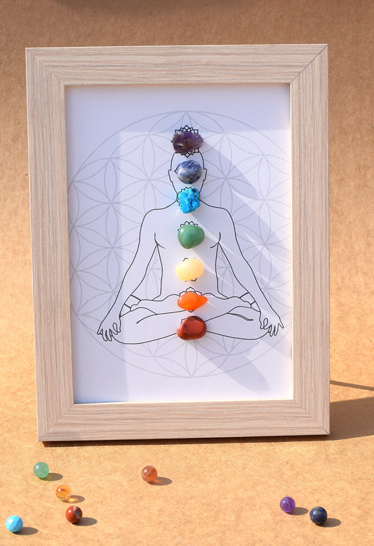 7 Chakra Crystal Frame