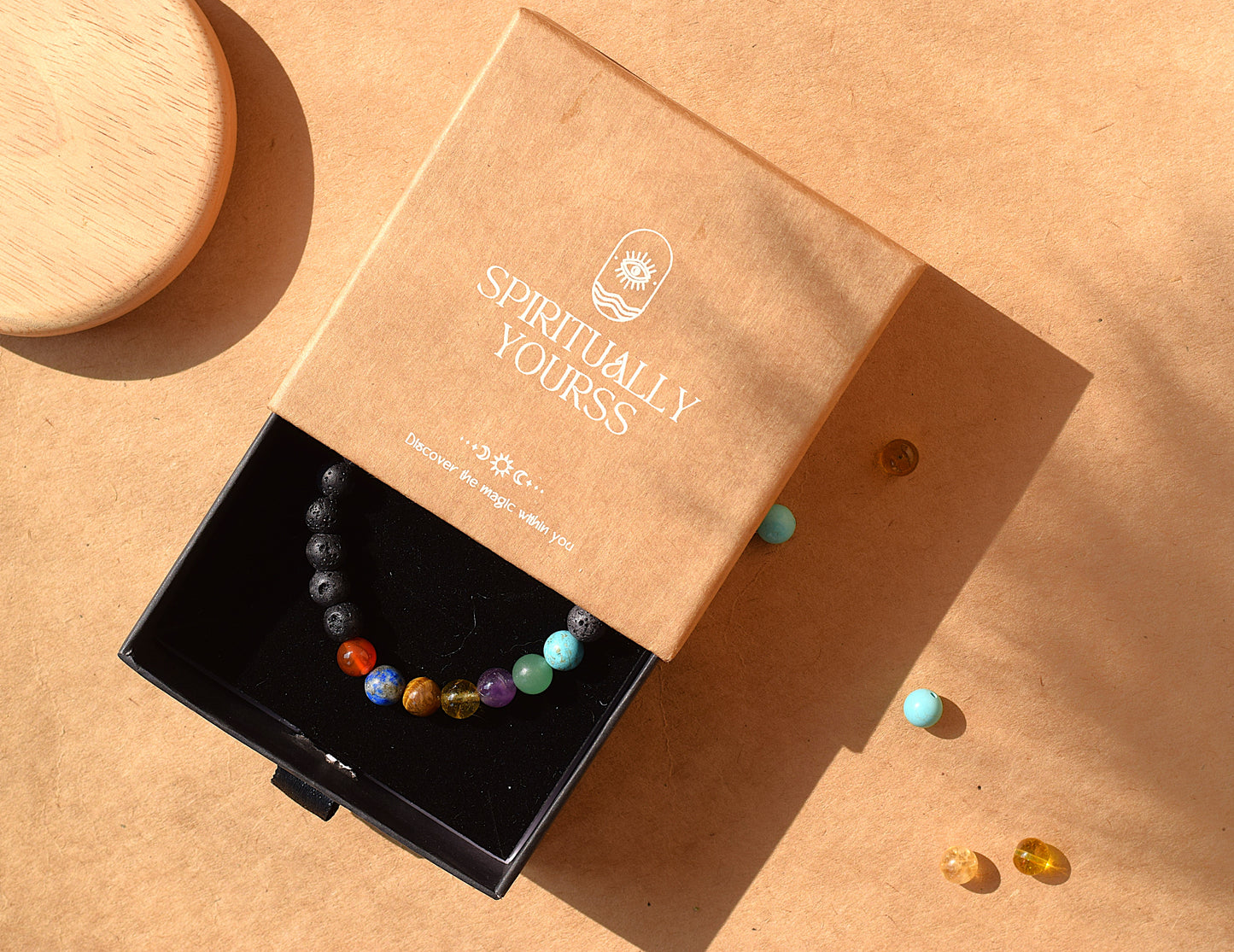 7 Chakra With Lava Stone Bracelet